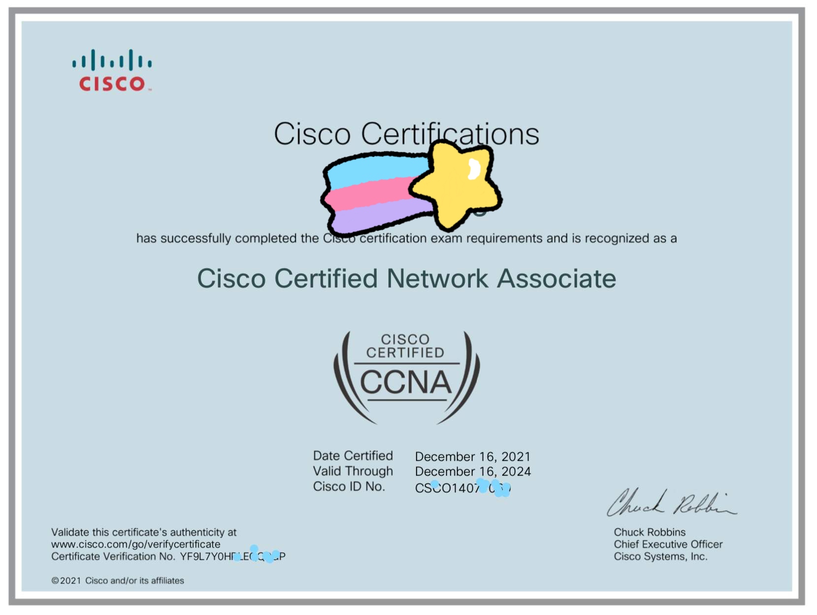 CCNA certificate